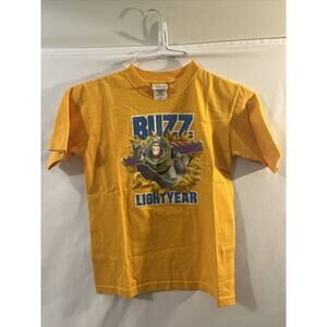 Disney Store BUZZ LIGHTYEAR T Shirt Youth Small Yellow